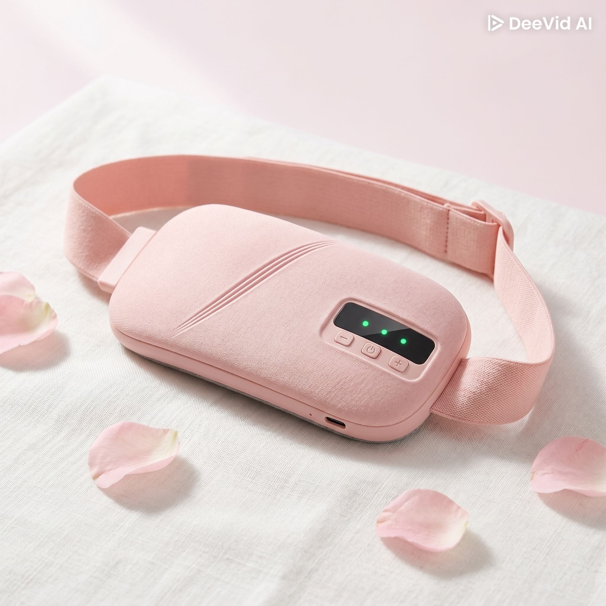 ReliBelt — Ceinture chauffante menstruelle portable | Chaleur graphène + massage vibrant